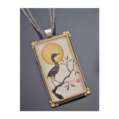 MASTER İŞCİLİĞİ A Bird Saw Themed double chain LADY SILVER NECKLACE