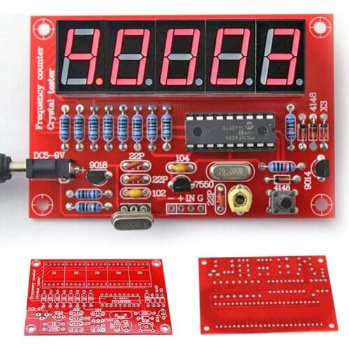 1Hz-50MHz Crystal Oscillator Frequency Counter DIY Kit Digital LED Tester frequency Meter