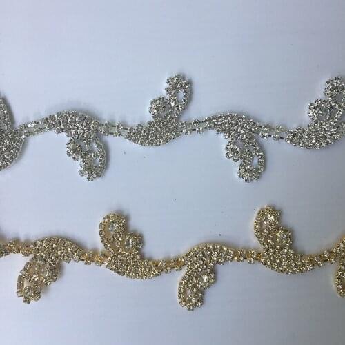 10Yards Rhinestone Trim Tape Crystal Decoration Trimming For DIY Shoes Banding Garment Hat Shiny