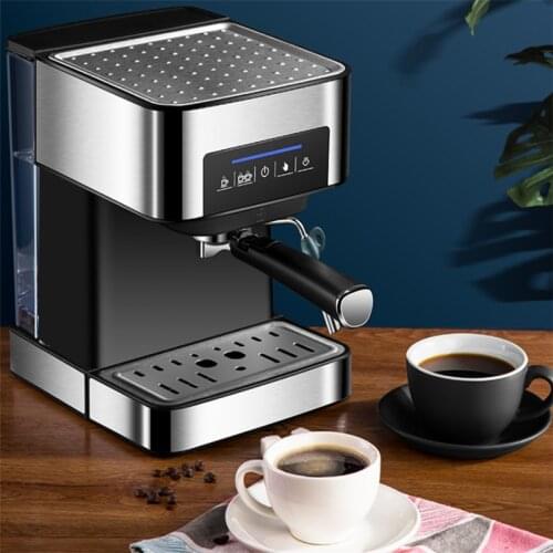 20 Bar Pump Pressure Espresso Coffee Maker Stainless Steel Semi Automatic Household Coffee Making Machine