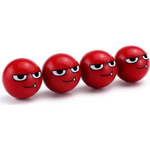 4pcs/set Red Copper Car Moto Bike Tire Wheel Valve Caps Airtight Covers Tyre Valve Stem Dust Caps Styling Dustproof caps