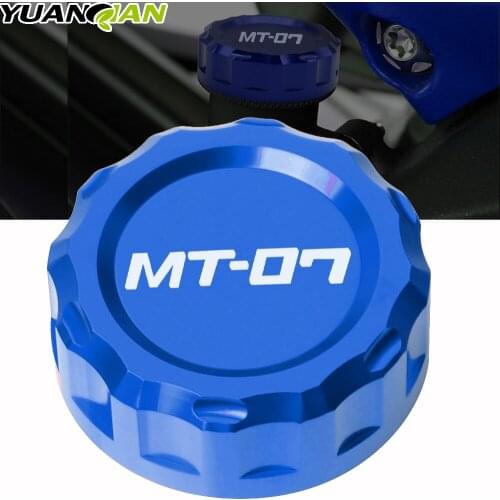 Motorcycle Accessories CNC Aluminum Rear Brake Fluid Reservoir Cover Cap For Yamaha MT-07 MT07 MT 07 FZ07 2014-2017 2016 2015