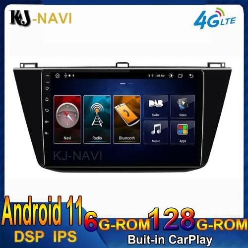 6G+128G Android 11.0 For VW Volkswagen Tiguan 20172018 2019 Car Radio Multimedia Video Player Navigation GPS No DVD 2 Din