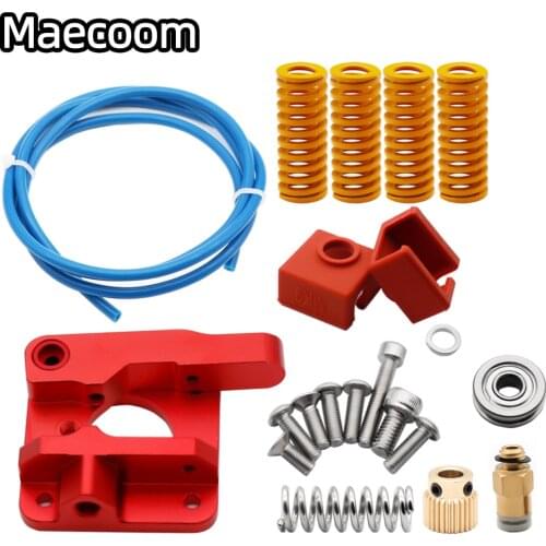 Capricorn Bowden PTFE Tubing XS Series 1M+MK8 Gray Metal Extruder Kit+4Pcs Heated Bed Pressure Springs Creality 3D Printer Parts