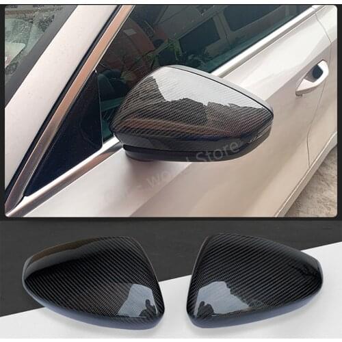 For Audi A3 2021 Side Mirror Cover Carbon Fiber Rear View Mirror Cover Replace style Fit Audi A3 8Y External Car Accessories