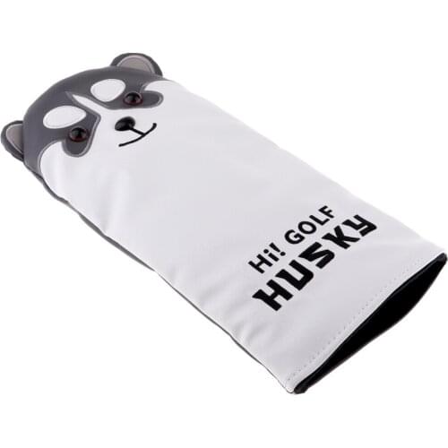 Golf Head Covers Headcover Driver Fairway Wood Covers Set with Dog Pattern