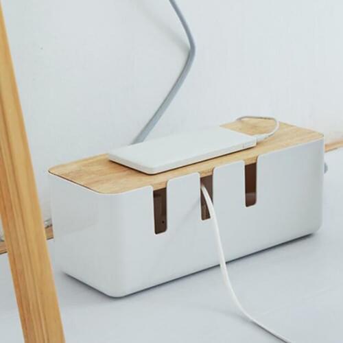 Cable Storage Box Power Strip Wire Case Anti Dust Charger Socket Organizer Desktop Network Line Storage Box #20