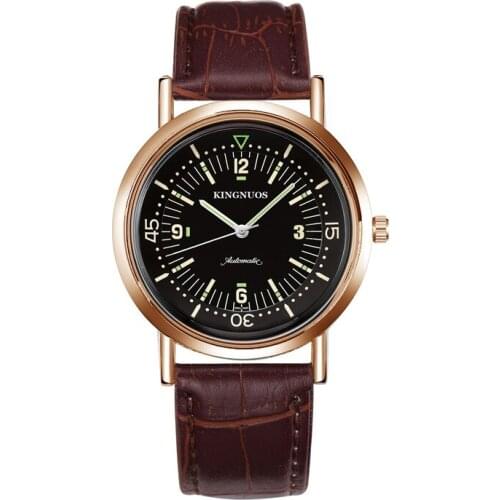 Fashion Luminous Male Watch Student Leather Watch Strap Quartz Watch Man Watch 2020 Luxury Gifts for Men