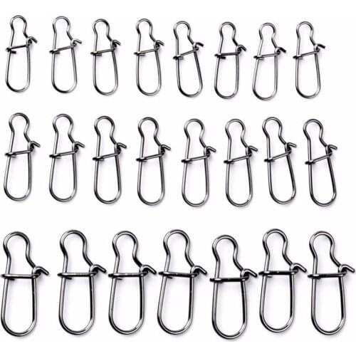 Mounchain Generic Fishing Duo-lock Snap 0.6` 25lb (Pack of 200)