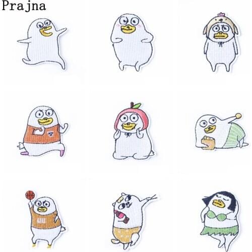 Patch Cartoon Duck Animal Embroidered Patches For Clothing DIY Iron On Patches On Clothes Sewing Embroidery DIY Cute Applique