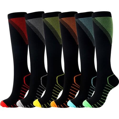 Running Socks Men Fashion Nylon Breathable Wicking Winter Sports Hiking Ski Bike Football Compression Cycling Socks calcetines