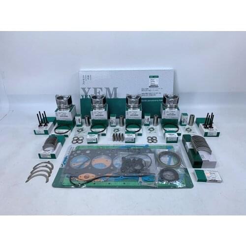 New Aftermaket Engine Part 4TNE94 Engine Repair Kit With Piston Rings Bearing Valves Gaskets For Yanmar