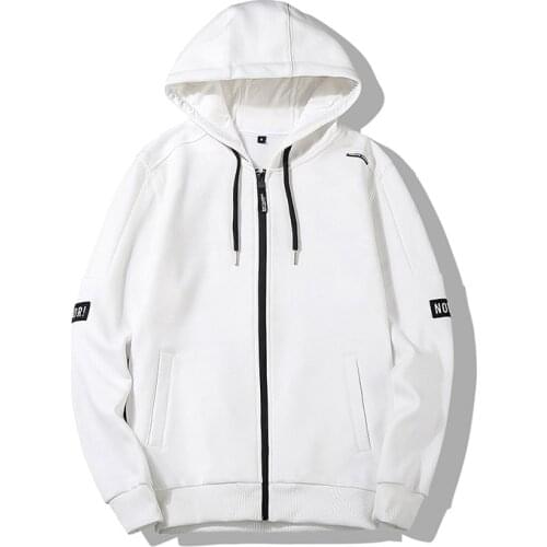 New Arrival Casual Sweatshirt Men Hoodies Male Zipper Hoody Fashion Drawstring Solid Long Sleeve Tracksuit Cardigan Moletom