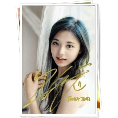 TWICE Tzuyu autographed signed original photo 4*6 inches collection freeshipping 07.2016 05