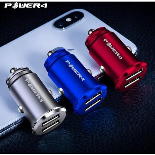 Power4 4.8A Super Fast Car Charger For Phone Earphone Mp3 Player Charging Smart Dual USB Car Charger For Samsung S8 S9