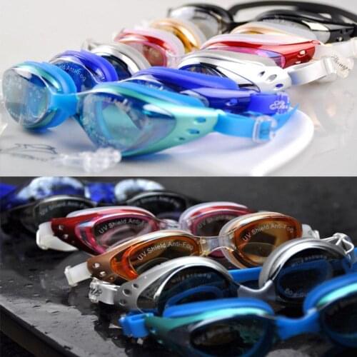 Professional Swimming Goggles Waterproof Anti-Fog Swimming Glasses Diving Men Waterproof Silicone Hot Electroplate Glasses Z3O4
