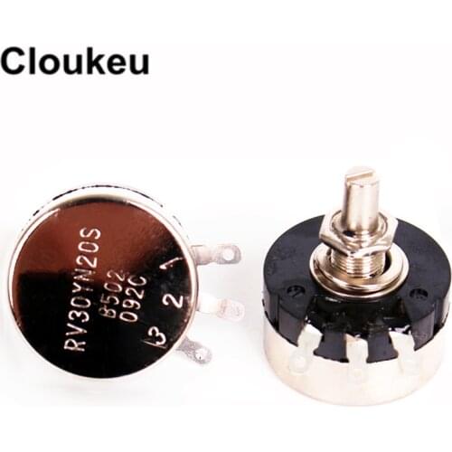 RV30YN20S Potentiometer switch B501 500R B102 1K B202 2K B502 5K B103 10K B203 20K B503 50K B104 100K B204 200K B504 500K B105