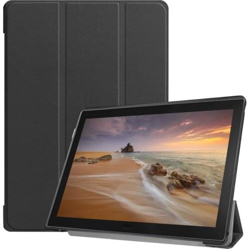 VNSTRIP Skin Feeling PU+PC Folding Tablet Protective Case for Lenove X104F Leather Flip Cover with Stand mag closed Tab10