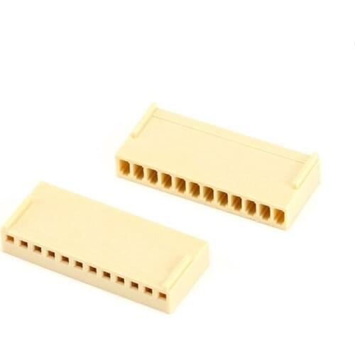 100pcs KF2510 connector rubber shell plug reed copper 2/3/4/5/6/8-12P pitch 2.54mm plug-in type