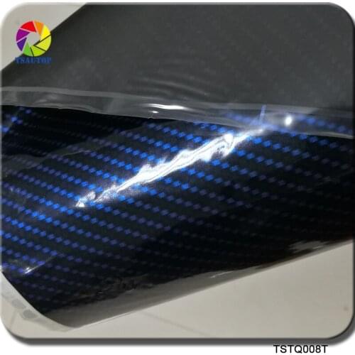 TSTQ008T BLUE carbon fiber 1m *10m water transfer printing film hydrographic film