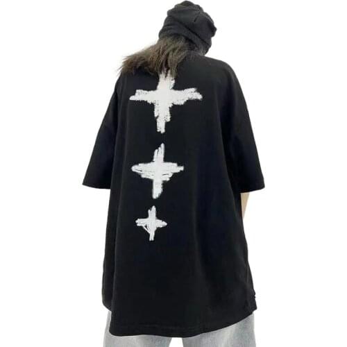 Short sleeve tide brand love printed white T-shirt 2021 summer Korean version of the new loose casual Joker womens shirt