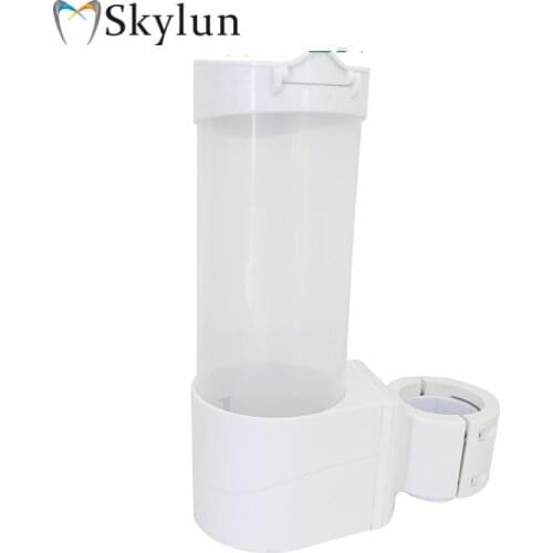 1 PC Dental disposable cups Holder Water Cups Stents chair transparent white tube water dispenser cup holder storage box SL1305