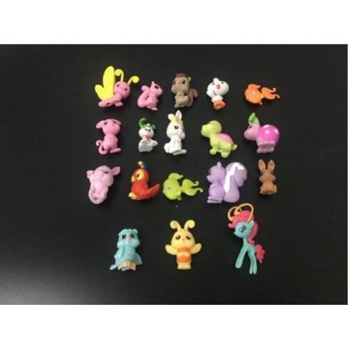 50pcs/lot Kinds of Lovely Pet Animal 2.5-4cm Flying Horse Bee Squirrel etc Kids Toys Capsule Toy Birthday Gift Wholesale