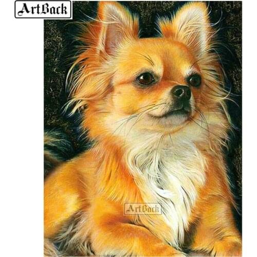 5d diamond painting dog cross stitch full square / round cute pet animal diamond embroidery diy diamond mosaic kit