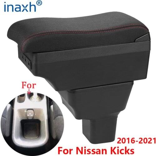 For Nissan Kicks Armrest For Nissan Kicks Car Armrest box 2016-2021 Interior Parts special Retrofit parts Center Storage box USB