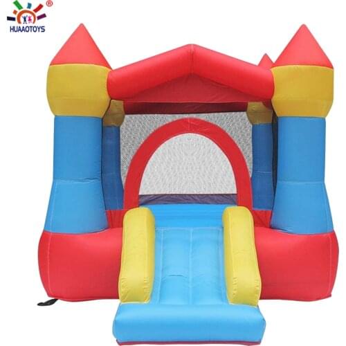 Doctor Dolphin Children Inflation Castle Small-sized Indoor Bounce Bed Household Naughty Fort Slippery Ladder Toys