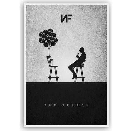 NF and His Shopping Cart Picture Posters and Prints Home Decor Canvas Painting Wall Art for Living Room Decoration No Frame