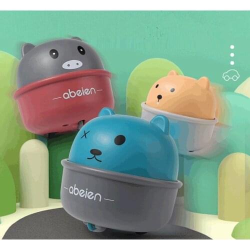 Classic Wind Up Toys For Children Cute Cartoon Animal Press Mechanical Slide Car Return Force Inertia Boy Girl Birthday Gift