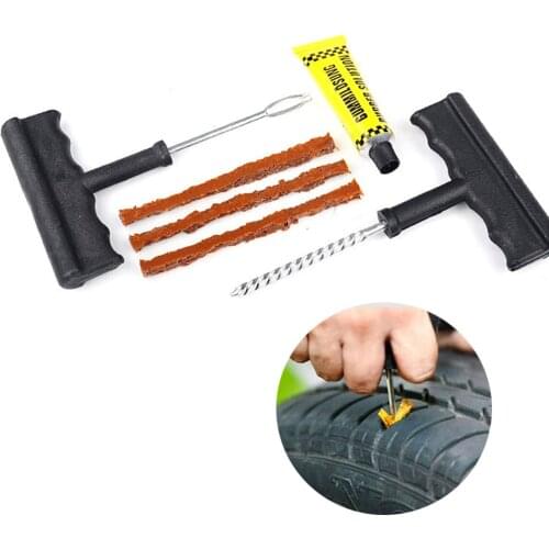 Car Tire Repair Kit Tyre Puncture Plug Auto Wheel Tire Repair Rubber Cement Tool Kits Accessories