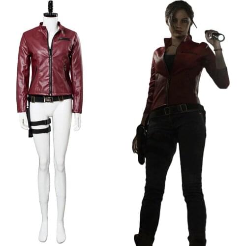 Resident 2 Cosplay Claire Redfield Cosplay Costume Outfit Halloween Party Cosplay Costume Dailywear