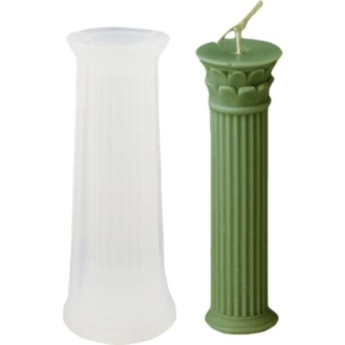 Creative Roman Retro Cylindrical Venus Silicone Mold DIY Aromatherapy Candle Silicone Mold Personality Handicraft Gift Mold