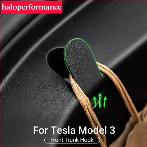 Model3 Front Trunk Bag Hooks car interiorfor Accessories Front Spare Box Hook For Tesla Model 3 Clip Bag Cargo Hook Model Three