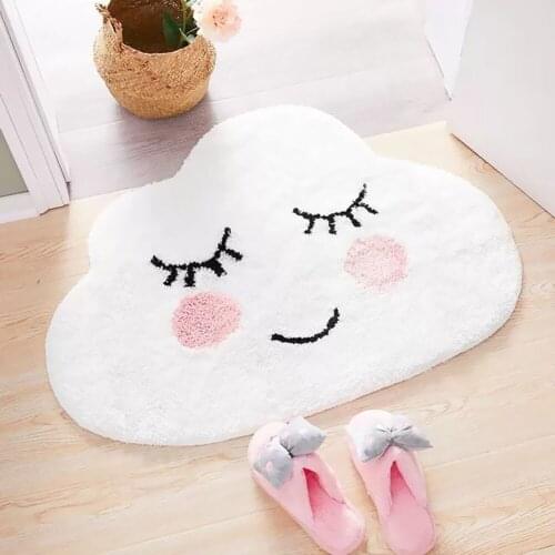 Cartoon Cute Bathroom Door Entrance Mat Anti-slip Door Mat Bath Rug Bathroom Non-Slip Mat Toilet Mat Entrance Door Absorbent Mat