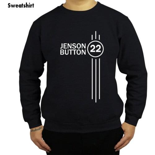 Shubuzhi brand mens sweatshirt fashion hoodies euro size Jenson Button Number 22 Hoodie Driver