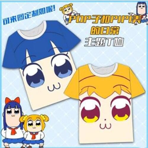 New Anime POP TEAM EPIC T-shirt men T shirt Summer pipi Cotton Short-sleeve Men women Tees tops