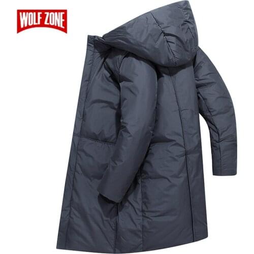 2019 New Fashion Hooded Long Coats Simple Solid Color Casual Jacket Men Windproof Warm Loose Mens Winter Parkas