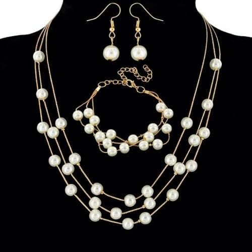 New 2022 4 Styles Necklace Earring Set Accessories Womens Fashion Jewelry Elegant Classical Gift Party Anniversary For Ladies