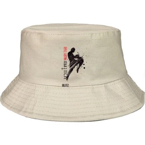 New Aka Thailand Gym Logo Muay Thai Mma Kick Boxing Bucket Hat men Fishing Hunting Cap Outdoor Beach Fisherman Panama Women