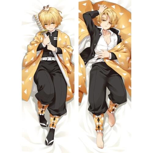 MGF Newly Design Dakimakura Demon Slayer: Kimetsu no Yaiba Agatsuma Zenitsu Male Character anime hugging pillow case