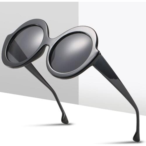 Hot Black Goggle Male Round Sunglasses Luxury Brand Men Glasses Retro Vintage Women Sun Glasses UV400 Retro Style Eyewear