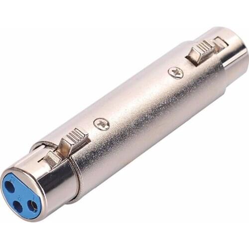 XLR Female to Female Cable Adapter Gender Changer Adaptor