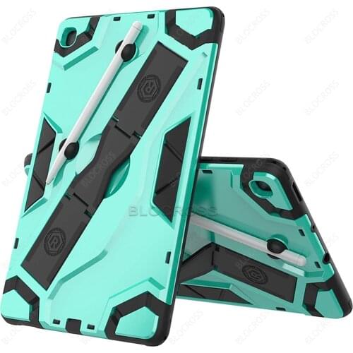 Full-Body Rugged Armor Case for Samsung Galaxy Tab S6 Lite 2020 10.4 inch Stand Cover Funda For Galaxy Tab S6 Lite SM P610 P615