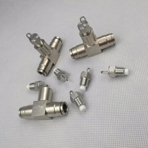 Slip lock connector,quick union slip lock hose connector for anti-drip fine mist nozzle,Tee connector for fog system