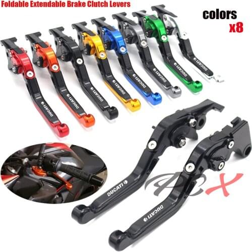 For DUCATI Scrambler 15-16 HYPERMOTARD 821/HYPERSTRADA 13 15 Motorcycle CNC Adjustable Folding Extendable Brake Clutch Levers