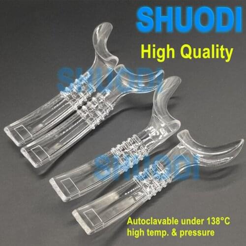 10pcs High Quality Dental Lip Cheek Retractor Mouth Opener Plastic Half-Lip Retractor Mouth Gag Photograghic Tool Autoclavable