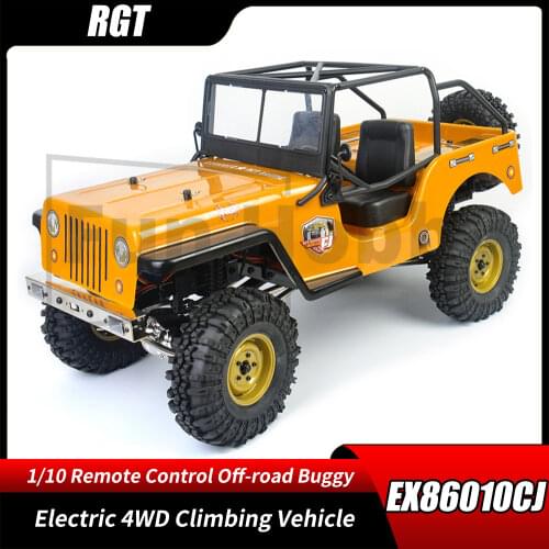 RGT 1/10 RC RTR EX86010-CJ Off-road Buggy Jeep Crawler Climbing Vehicle Electric 4WD Remote Control Model Car Toys Boy Gift